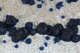 Dark Blue Fluorite on Quartz - China #115495-3